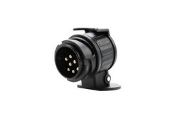 RS-656980 Blyss adaptor 13-7/12V - adaptor universal de la priza cu 13 pini la stecher cu 7 pini marca blyss conector 1 tip 13 pini conector 2 tip 13 pini plastic