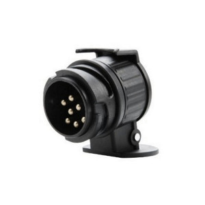 Adaptor priza remorca 13pini / 7pini din plastic - Adaptor universal de la priza cu 13 pini la stecher cu 7 pini marca Blyss conector 1 tip 13 pini conector 2 tip 13 pini plastic