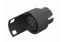 RS-685327 Blyss adaptor 7-13/12V - adaptor universal de la priza cu 7 pini la stecher cu 13 pini marca blyss conector 1 tip 7 pini conector 2 tip 7 pini plastic