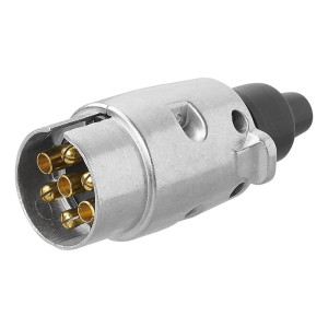 Stecher 7pini din otel galvanizat proplus - Stecher metalic cu 7 pini . Compatibil cu autovechiculele echipate cu priza 7 pini marca ProPlus conector 1 tip 7 pini Otel galvanizat