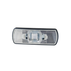 Lampa gabarit led 122x44x16mm alba cu suport de fixare marca horpol - Lampa gabarit dreptunghiulara cu suport de fixare 12V / 24V LED lumina portocaliu flash simplu coeficient impermeabilitate IP68 da, 0.5m cablu inclus
