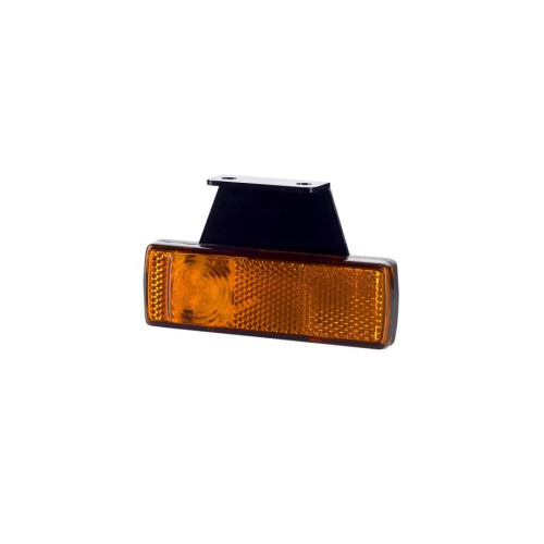 Lampa gabarit led portocaliu cu suport de fixare marca horpol - Lampa gabarit  dreptunghiulara cu suport de fixare 12V / 24V LED lumina portocaliu flash simplu coeficient impermeabilitate IP68 da, 0.45m cablu inclus