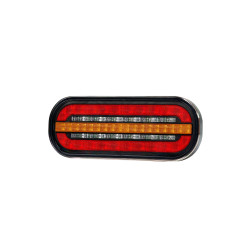 Lampa spate cu 3 functii led 195x75x35mm fristom - Lampa spate  cu LED dreptunghiulara cu 3 functii, dimensiuni 195x75x35 mm