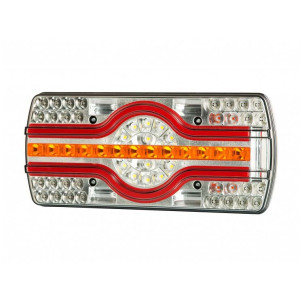 Lampa spate cu 6 functii led 220x100x40mm horpol - Lampa spate  cu LED dreptunghiulara cu 6 functii, dimensiuni 220x100x40 mm