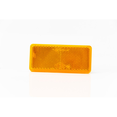 Reflectorizant lateral de culoare galbena banda autoadeziva marca fristom - Reflectorizant  cu suport de fixare, culoare galbena, forma dreptunghiulara