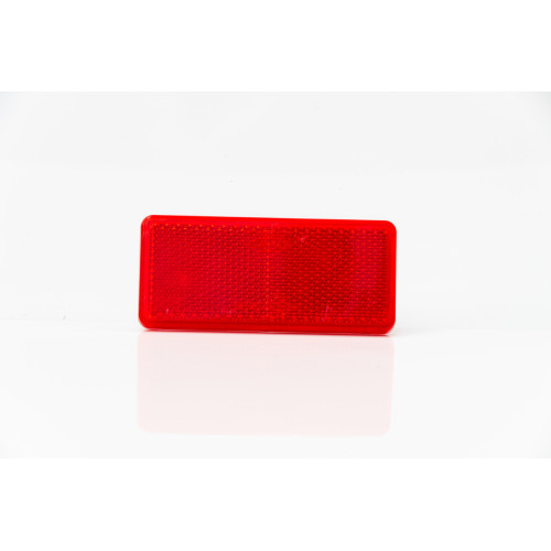 Reflectorizant spate de culoare rosie banda autoadeziva marca fristom - Reflectorizant  cu suport de fixare, culoare rosie, forma dreptunghiulara