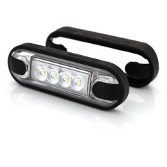Lampa gabarit led alb cu suport de fixare marca horpol - Lampa gabarit dreptunghiulara cu suport de fixare 12V / 24V LED lumina alba coeficient impermeabilitate IP68 cablu inclus