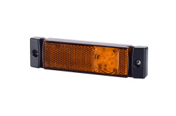 Horpol SJ LD 890 Lampa gabarit  dreptunghiulara cu suport de fixare 12V / 24V LED lumina portocalie coeficient impermeabilitate IP68 da, 0.45m cablu inclus