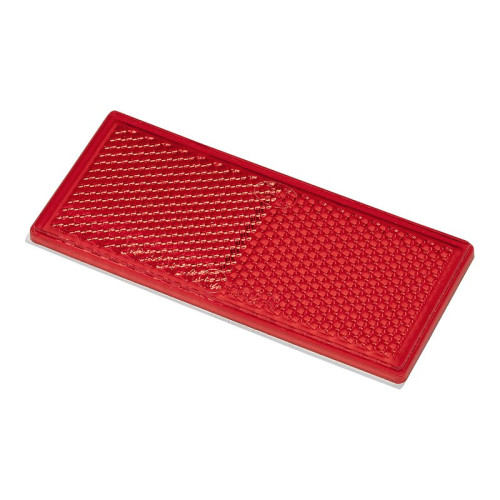 Reflectorizant spate de culoare rosie banda autoadeziva marca proplus - Reflectorizant  cu suport de fixare, culoare rosie, forma dreptunghiulara