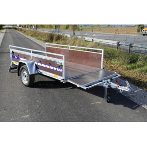 Remorca usoara 250x130x50 cm 550 kg, monoax blyss - remorca usoara 750 kg
  monoax cu sarcina utila de 550 kg
 si dimensiuni utile de 250x130x50cm